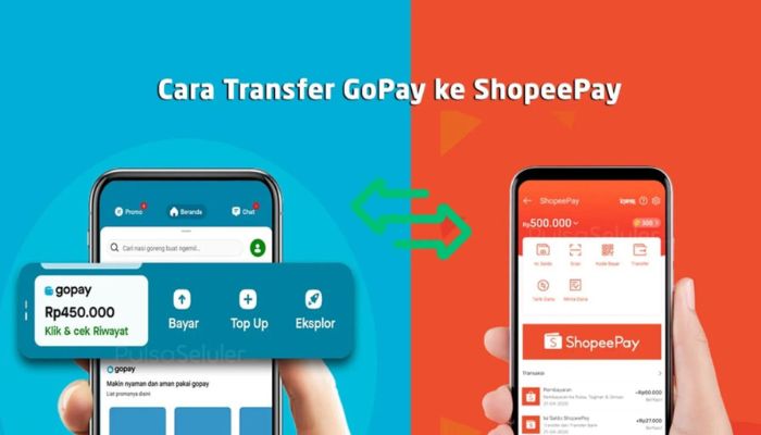 Cara Mudah Transfer GoPay Ke ShopeePay dan Sebaliknya